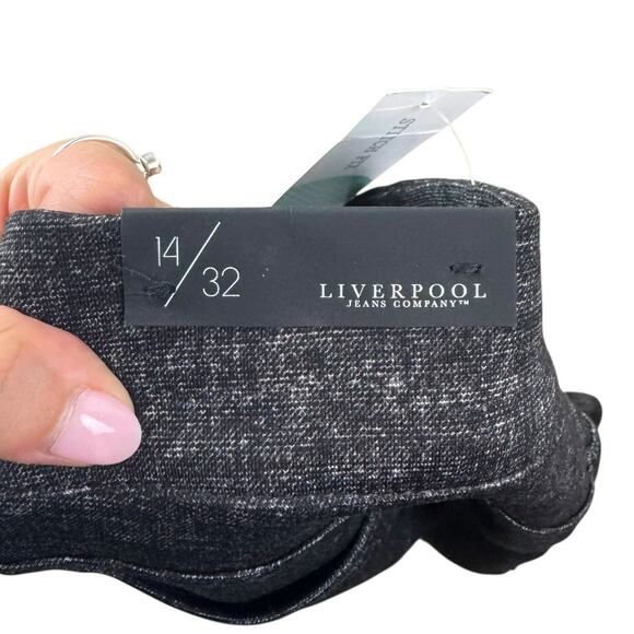 Liverpool NWT Jordyn Bootcut 14 Gray Stretch High Rise Dress Pants Welt Pockets - Picture 6 of 10